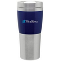 16 Oz. Blue Fusion Acrylic & Stainless Steel Tumbler Mug